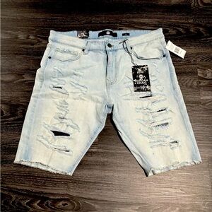 Jordan Craig Ice Blue Jean Shorts